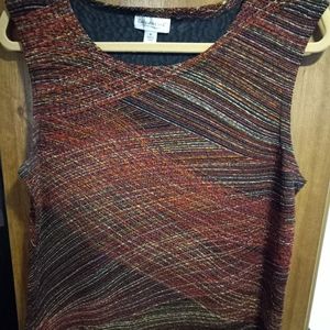 Coldwater Creek Multi-Color Sleeveless Top